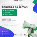 Atendimento Eleitoral nos dias 09,10 e 11 de abril, na Câmara Municipal de Candeias do Jamari-RO, das 08h às 18h