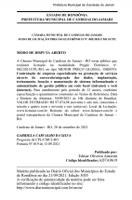 Aviso de Licitação Pregão Eletrônico Nº 002/2021/CMCJ/CPL