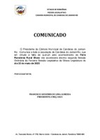 COMUNICADO