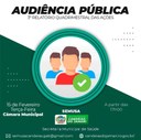 CONVITE: Audiência pública de apresentação do 3º Relatório Quadrimestral das ações da Saúde (15/02/2022)