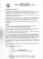 DECRETO Nº 010/CMCJ/2025