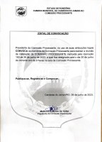 EDITAL DE CONVOCAÇÃO