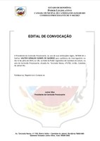 EDITAL DE CONVOCAÇÃO