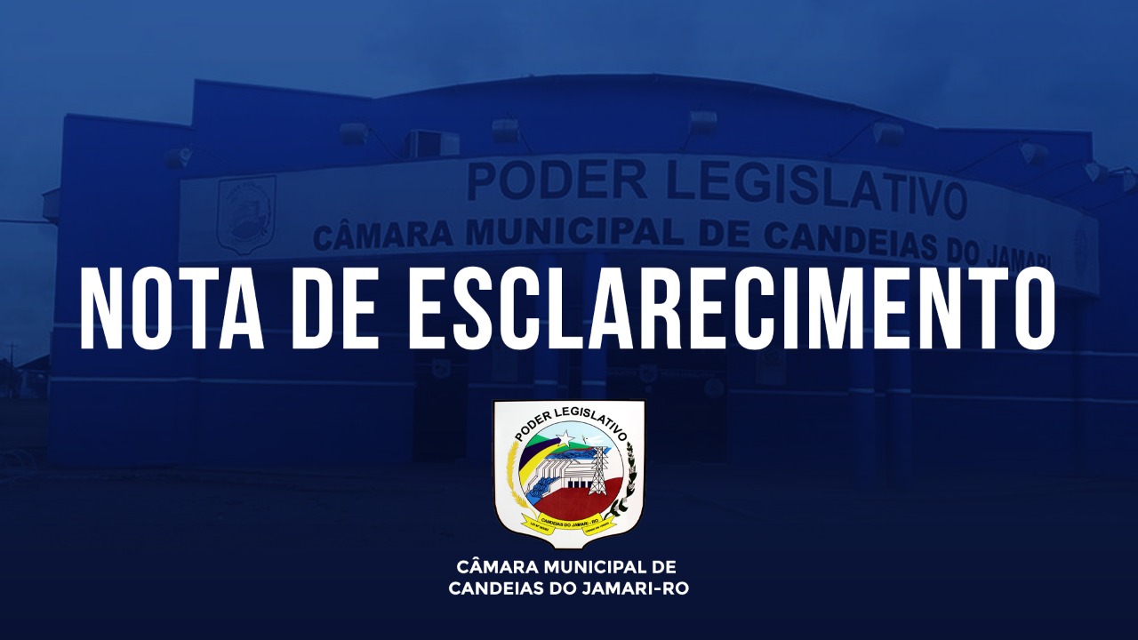 NOTA DE ESCLARECIMENTO