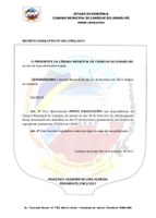 Poder Legislativo de Candeias do Jamari decreta ponto facultativo no carnaval 