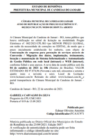 Retificando aviso de Licitação de Pregão Eletrônico Nº002/2021/CMCJ/CPL