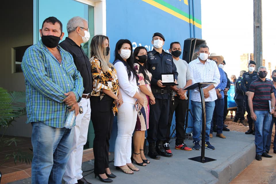 Vereadores participam da Inauguração da nova sede da Polícia Militar de Candeias.